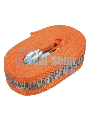 Трос буксировочный Stels 54382 7 тонн, 2 крюка, сумка на молнии, россия