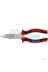 Длинногубцы Matrix NICKEL, 180 мм, изогнутые никелированные, двухкомпонентные рукоятки