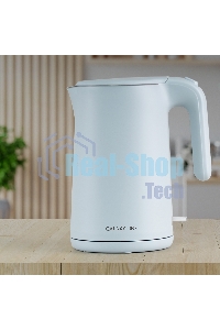 Чайник электрический Galaxy Line GL 0327, небесный, пластик, 1800 Вт, 1,5 л