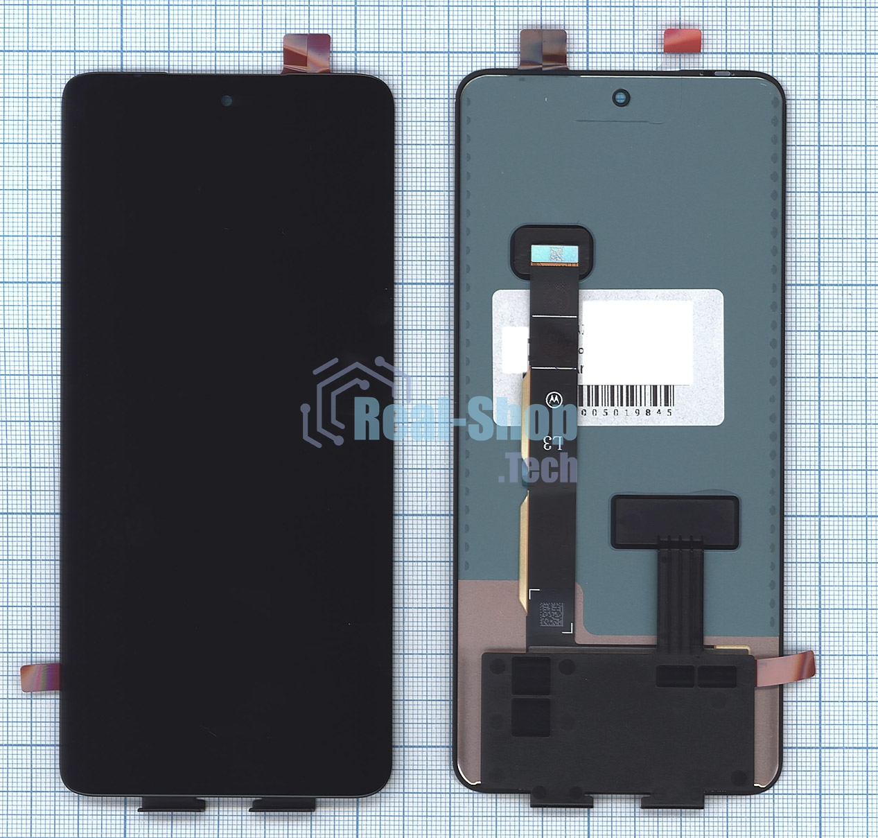 Дисплей для Motorola Edge 40 в сборе с тачскрином черный