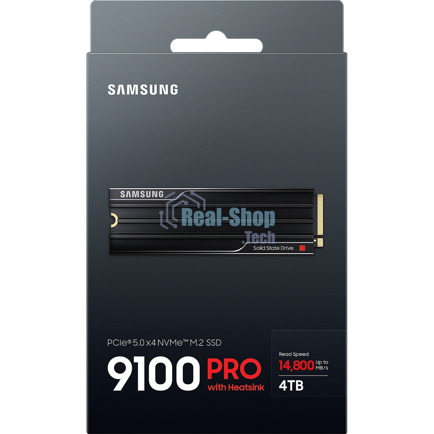 Накопитель SSD 4Tb Samsung 9100 PRO, M.2, PCI-E 5.0 x4, TLC 3D NAND R/W - 14800/13400 Mb/s с радиатором