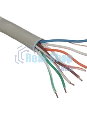 Кабель Cablexpert FPC-5004E-SOL/100, FTP indoor 4x2x0.48, CCA, кат.5е, однож., 100м, box, серый