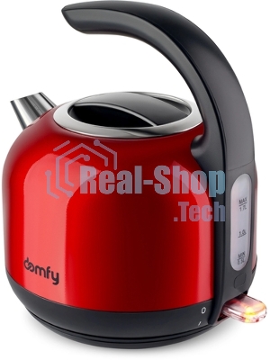 Чайник электрический Domfy DSB-EK304 1.7л. 2200Вт черный (корпус: стекло)