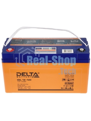 Аккумуляторная батарея Delta GEL 12-120 напряжение 12В, емкость 120А·ч (406х172х228мм)