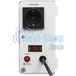 Настенный стабилизатор напряжения SMARTWATT AVR SLIM 1000RW (100W - 260W, 1000VA, 1 кВт, 50 Гц, розеток - 1, LED-дисплей