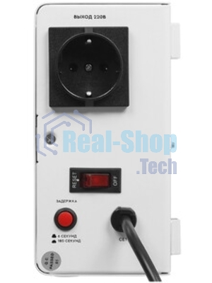 Настенный стабилизатор напряжения SMARTWATT AVR SLIM 1000RW (100W - 260W, 1000VA, 1 кВт, 50 Гц, розеток - 1, LED-дисплей