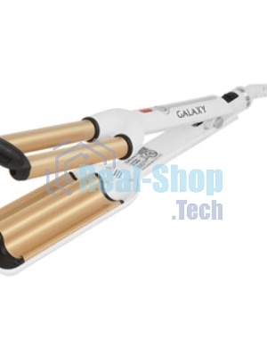 Щипцы для завивки волос Galaxy Line GL4602 белый, 16 мм, 200 °C, 1 режим
