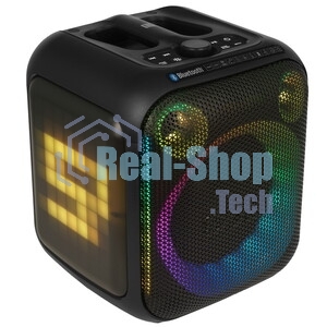 Портативная колонка SVEN PS-880, черный, 1.0, 110 Вт (RMS), Bluetooth, FM, USB, microSD, LED-дисплей, аккумулятор