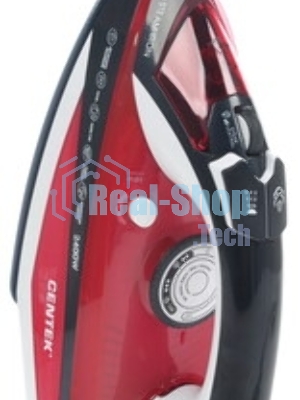 Утюг Centek CT-2344 красный, 2400 Вт, 45 г/мин, 145 г/мин, 320 мл