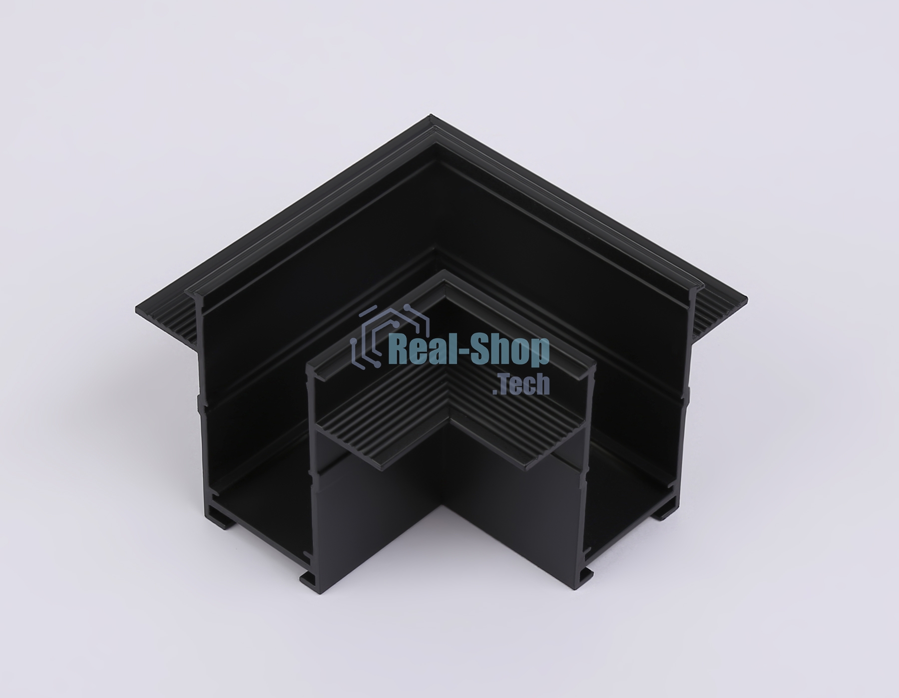GL1040 BK черный коннектор угловой для встраиваемого шинопровода Magnetic 220V 80*80*47