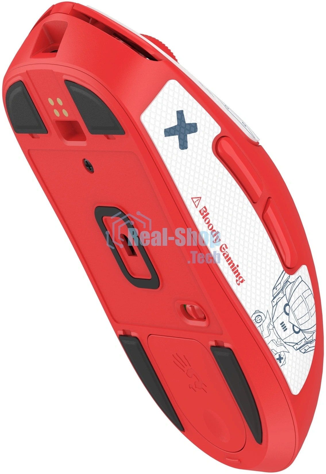Мышь беспроводная/проводная A4Tech Bloody R72 Pro Pyro Blaze SAVAGE красный, 26000 dpi, USB Type-A, радиоканал, кнопки - 7