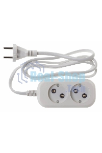 Сетевой удлинитель Buro BU-PSL2.1/W 1.5 м (2 розетки) белый (пакет ПЭ)
