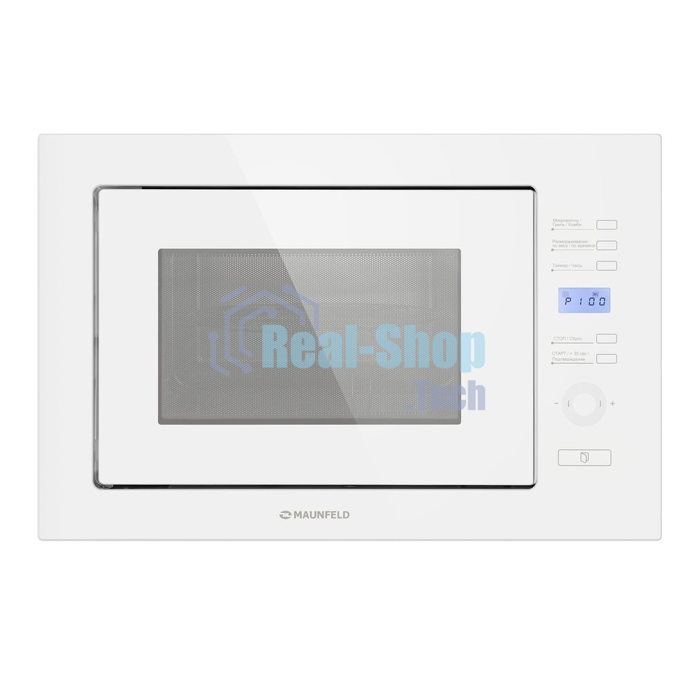 Микроволновая печь встраиваемая Maunfeld MBMO.25.7GW белый, 25 л, 900 Вт, переключатели - сенсор