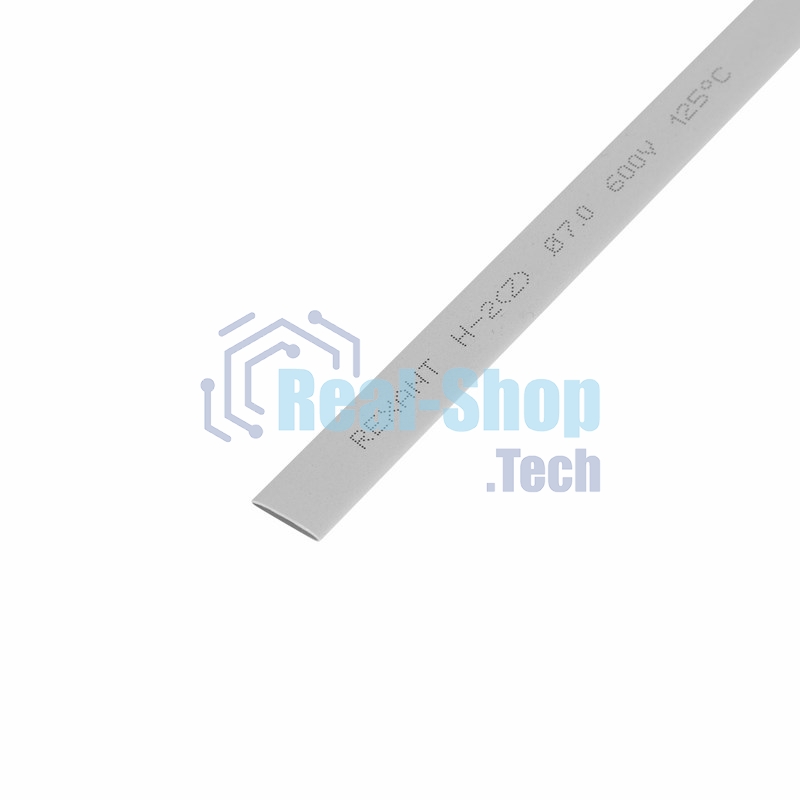 Термоусаживаемая трубка Rexant 7,0/3,5 мм, серая, упаковка 50 шт. по 1 м