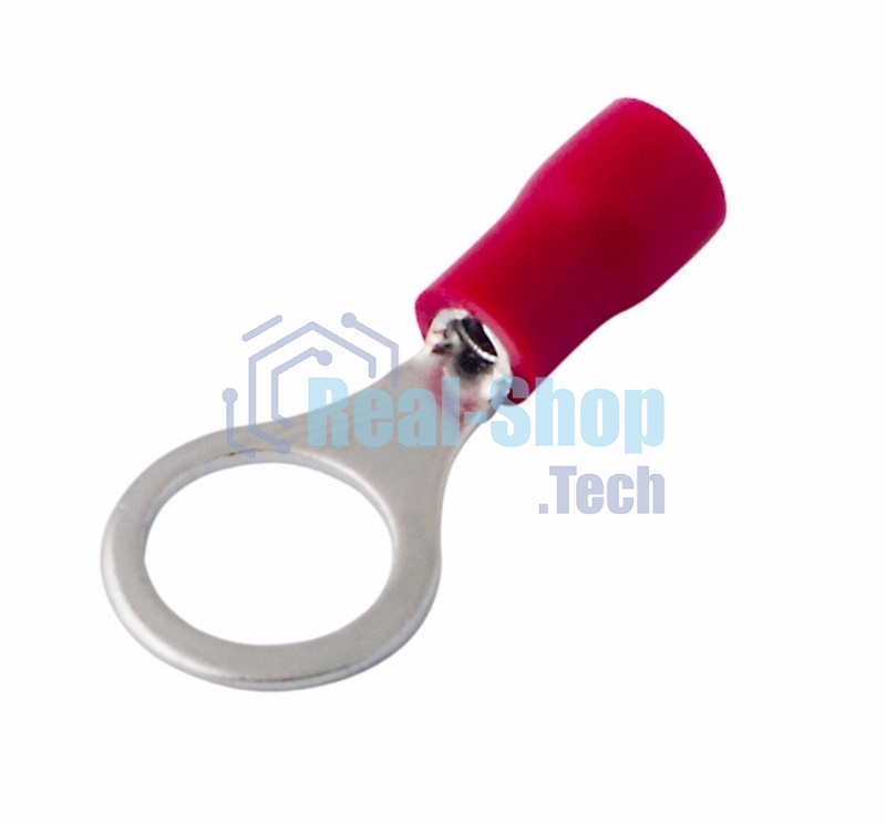 Наконечник кольцевой изолированный Rexant ø 8.4 мм 0.5-1.5 мм² (НКи 1.5-8/НКи 1,25-8) красный