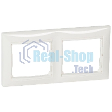 Рамка Valena - Белая - двухместная Legrand 774452