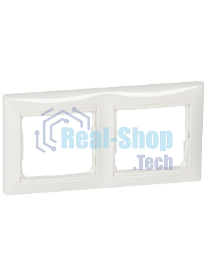 Рамка Valena - Белая - двухместная Legrand 774452