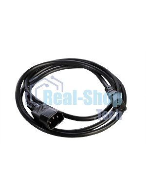 Шнур питания с заземл. IEC 60320 C13/IEC 60320 C14, 10А/250В (3x1,0), 1,8 м. (R-10-Cord-C13-C14-1.8)
