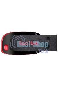 Флешка USB Sandisk CZ50 Cruzer Blade (SDCZ50-064G-B35), 64Gb, USB 2.0, R/W 15/4, черный/красный