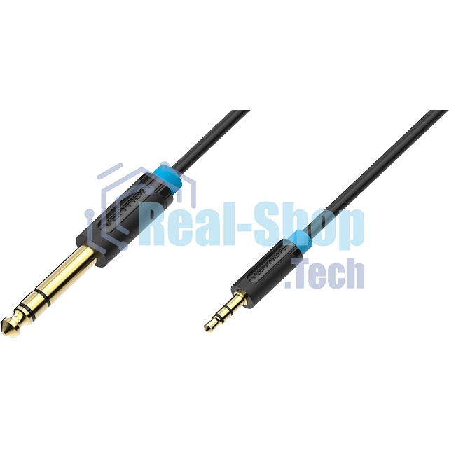 Кабель Vention аудио Jack 6,5 мм M/3,5 M - 5 м