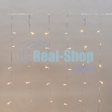 Гирлянда Neon-night Дождь светодиодный 2х1,5м, эффект мерцания, прозрачный провод, IP44, 230В, диоды ТЕПЛЫЕ БЕЛЫЕ, 150 LED