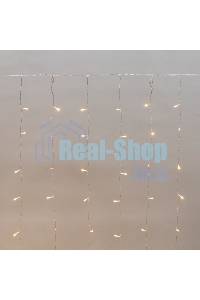 Гирлянда Neon-night Дождь светодиодный 2х1,5м, эффект мерцания, прозрачный провод, IP44, 230В, диоды ТЕПЛЫЕ БЕЛЫЕ, 150 LED