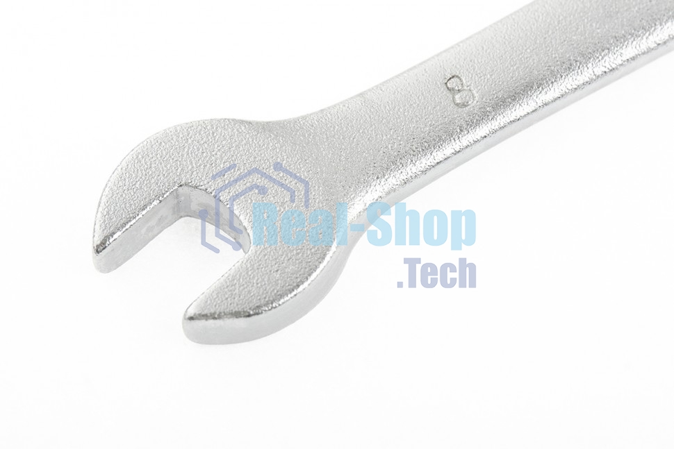 Ключ комбинированный, 10 мм, CrV, матовый хром Stels