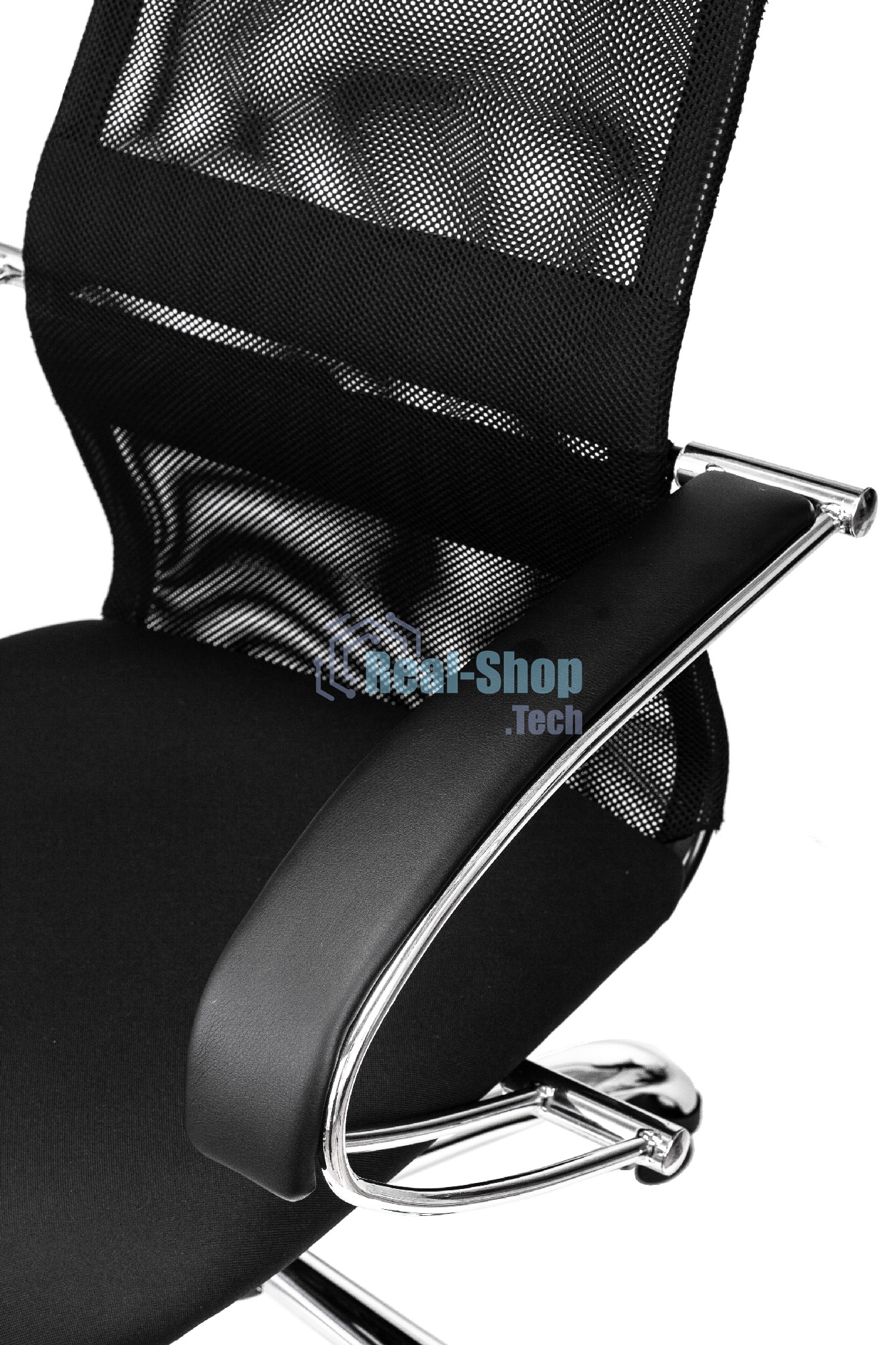 Кресло руководителя Бюрократ CH-607SL TW-01 Neo Black черный, сетка/ткань с подголов. на колес. металл хром