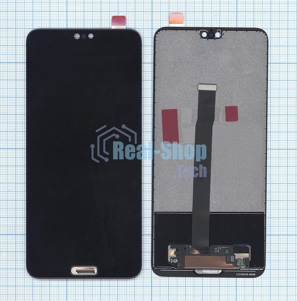 Дисплей для Huawei P20 в сборе с тачскрином черный