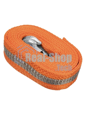 Трос буксировочный Stels 54382 7 тонн, 2 крюка, сумка на молнии, россия