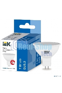 Лампа светодиодная ИЭК LLE-MR16-7-230-65-GU5 ECO MR16 софит 7Вт 230В 6500К GU5.3