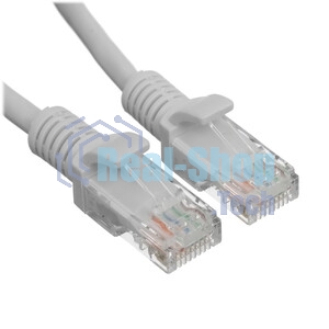 Патч-корд UTP Cablexpert cat.5e, 7.5м, литой, многожильный серый