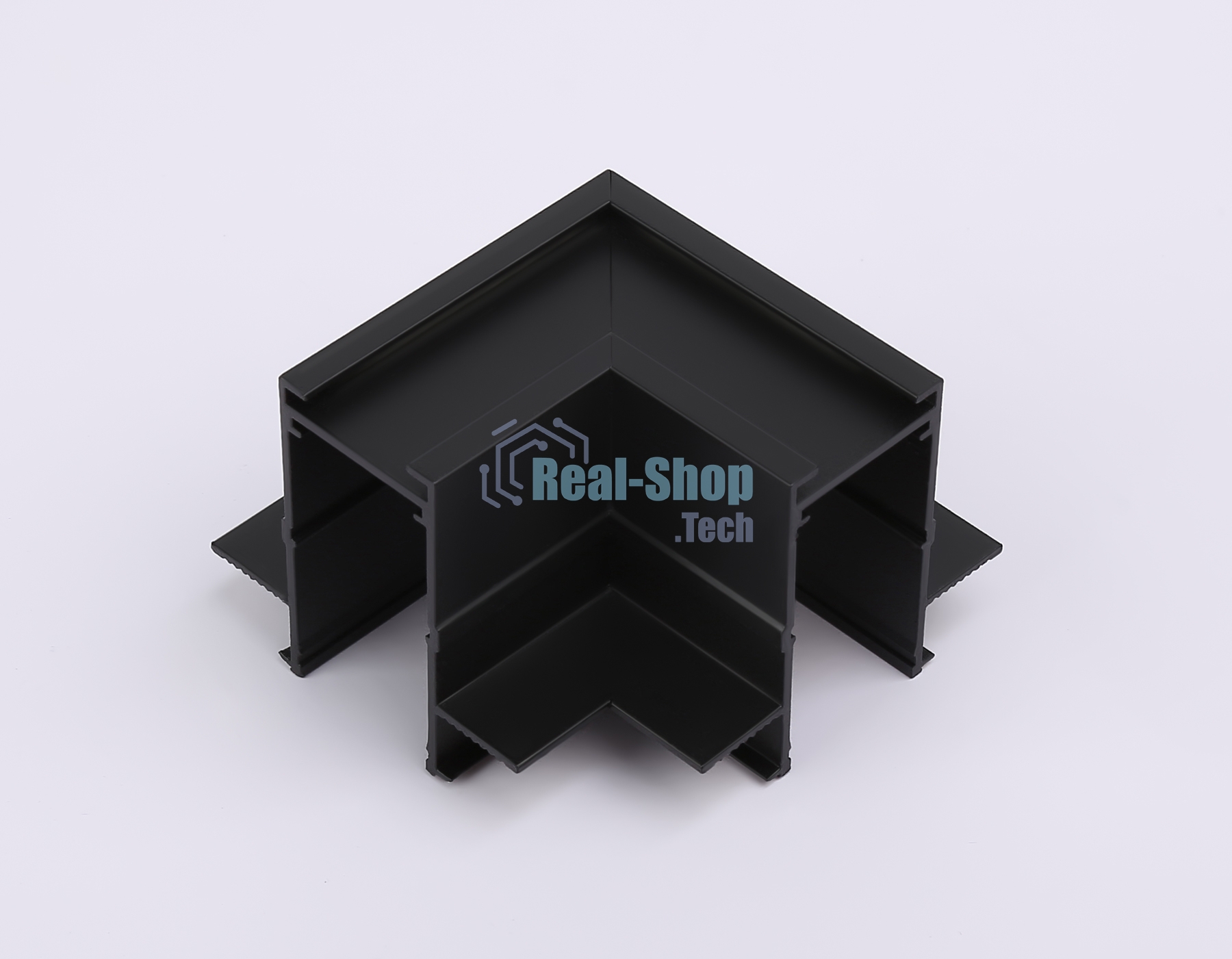 GL1040 BK черный коннектор угловой для встраиваемого шинопровода Magnetic 220V 80*80*47