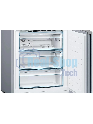 Холодильник Bosch KGN49XLEA нержавеющая сталь двухкамерный 330/108л морозилка снизу, No Frost
