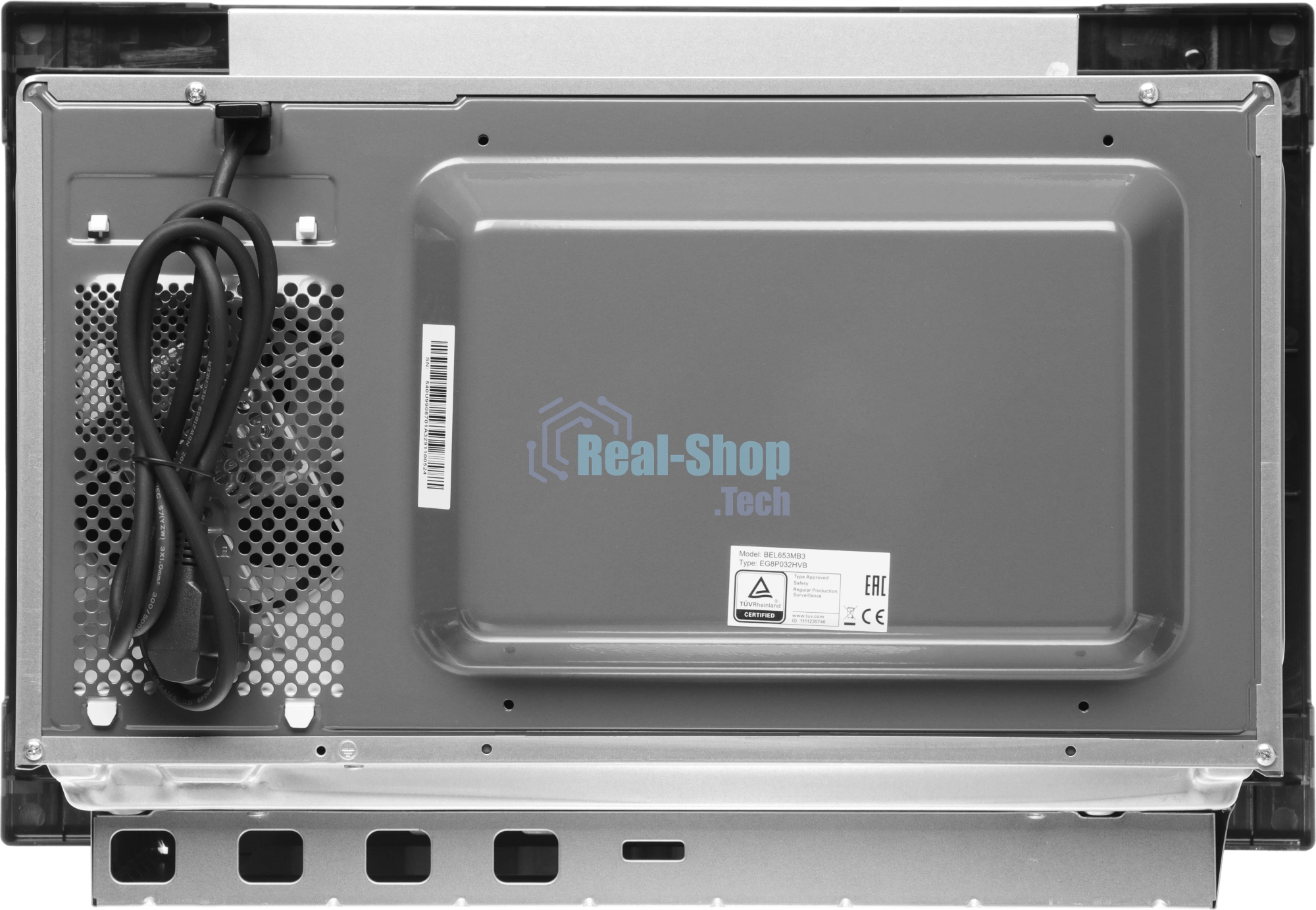 Встраиваемая микроволновая печь Bosch BEL653MB3 черный, 25 л, 800 Вт, переключатели - сенсор, поворотный механизм