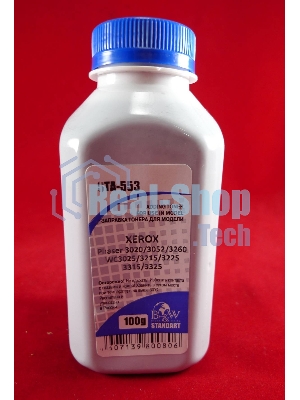 Тонер Xerox Phaser 3020/3052/3260, WC3025/3215/3225/3315/3325 (фл. 100г) B&W Standart фас. Россия