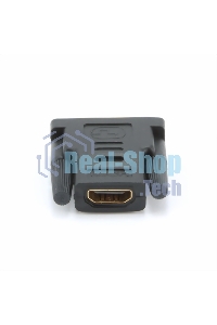 Переходник Cablexpert HDMI-DVI 19F/19M золотые разъемы, пакет, черный (A-HDMI-DVI-2)