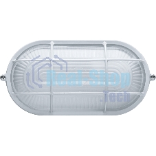 Светильник Navigator ЛОН NBL-O2-60-E27/WH 1х60Вт E27 IP54 (аналог НПБ 1402 бел. овал с решеткой 60Вт)