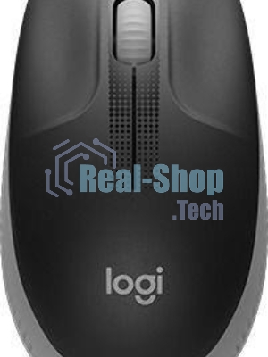 Мышь беспроводная Logitech M190 серый, 1000 dpi, радиоканал, USB, кнопки - 3