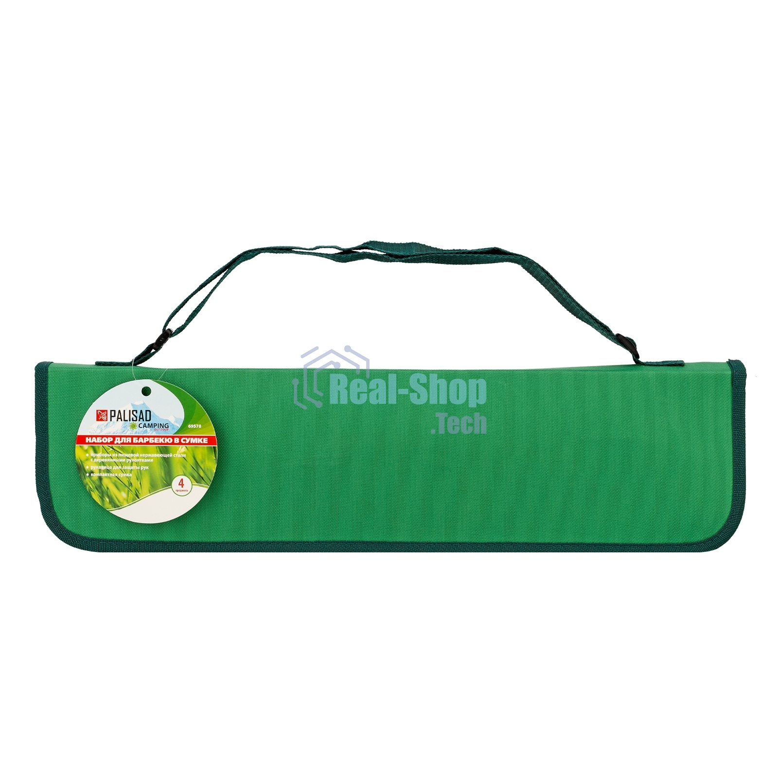 Набор приборов для барбекю, 4 предмета в сумке, Camping Palisad