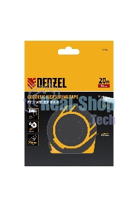 Рулетка геодезическая Denzel 20 м х 15 мм, закрытый корпус, фиберглассовая лента