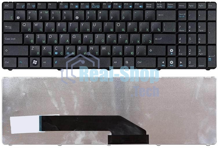 Клавиатура для ноутбука Asus K50 K60 K70 черная