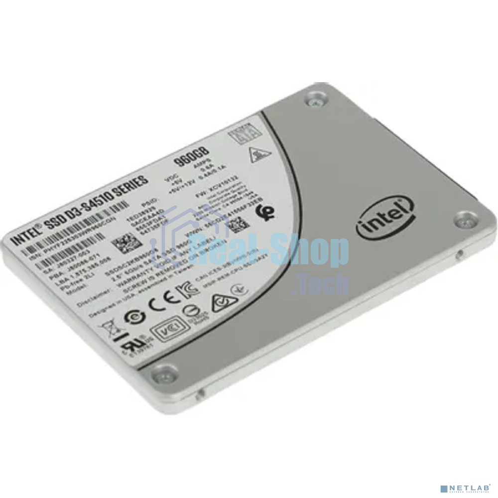 Накопитель SSD Intel Original SATA III 960Gb SSDSC2KB960G801 DC D3-S4510 2.5