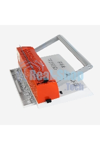 Переплетчик ГЕЛЕОС БП-16 бело-красный на пластиковую пружину, А4, ручная перфорация 16 листов, переплет макс до 500 л., глубина перфорации 2-3-4-5 мм