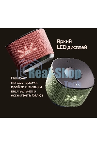 Умная колонка Sber Boom Home SBDV-00171G Салют серый 8W Mono BT/Wi-Fi (без.бат)