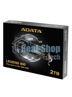 Накопитель SSD ADATA LEGEND 900, 2000Gb, PCIe 4.0 x4, 2280, NVMe, R/W 7000/5400, с радиатором