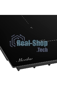 Индукционная варочная панель MONSHER MHI 6016, индукция, инвертер, 60 см, 9 уровней мощности, бустер, Stop and Go, автоматическое отключение, таймер, индикатор остаточного тепла, сенсорное/слайдерное управление, черный