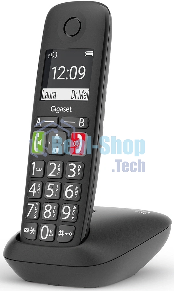 Радиотелефон Dect Gigaset E290 SYS черный АОН