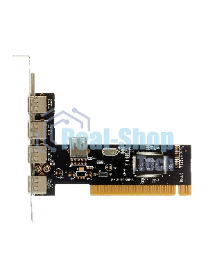 Контроллер ExeGate EXE-352 PCI, 4хUSB 2.0 ext + 1хUSB 2.0 int (OEM) EX281227RUS