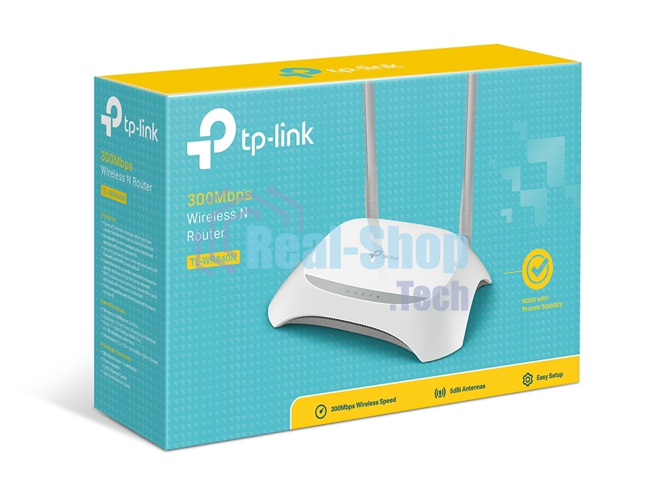 Роутер беспроводной TP-Link TL-WR840N N300 10/100BASE-TX белый